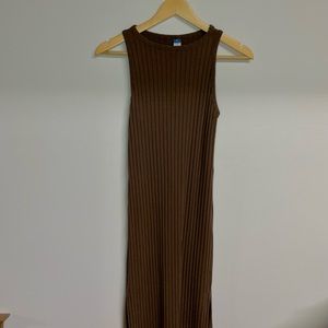 Sleeveless Knit Midi Dress